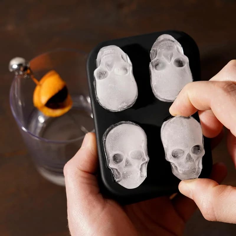 3D 해골 얼음볼 몰드
