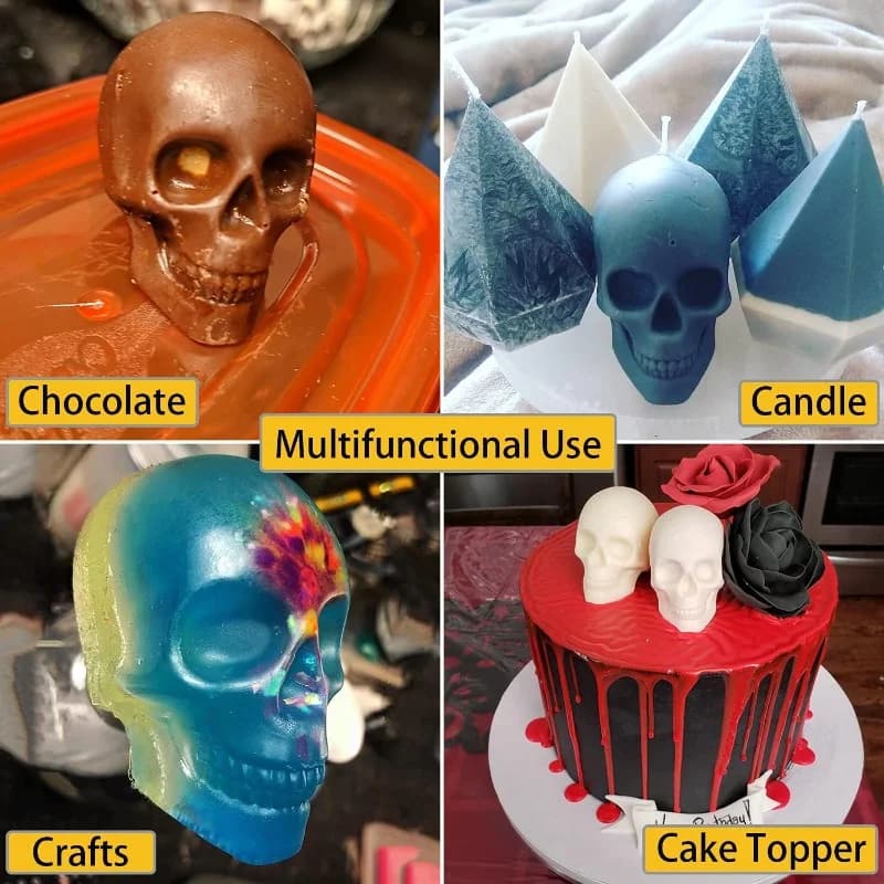 3D 해골 얼음볼 몰드